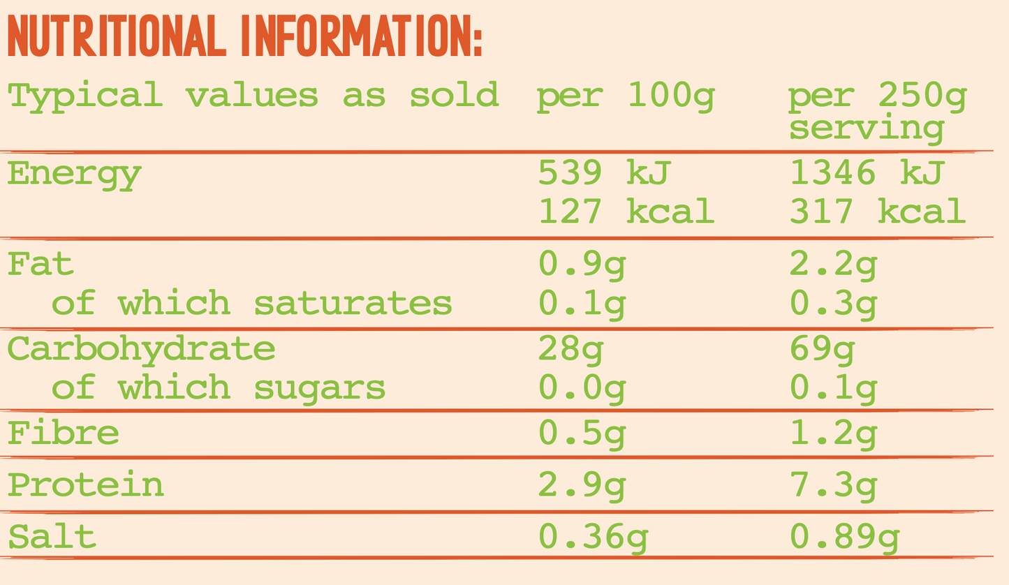 Cumin Rice (Mild) - 250g - Serves 1